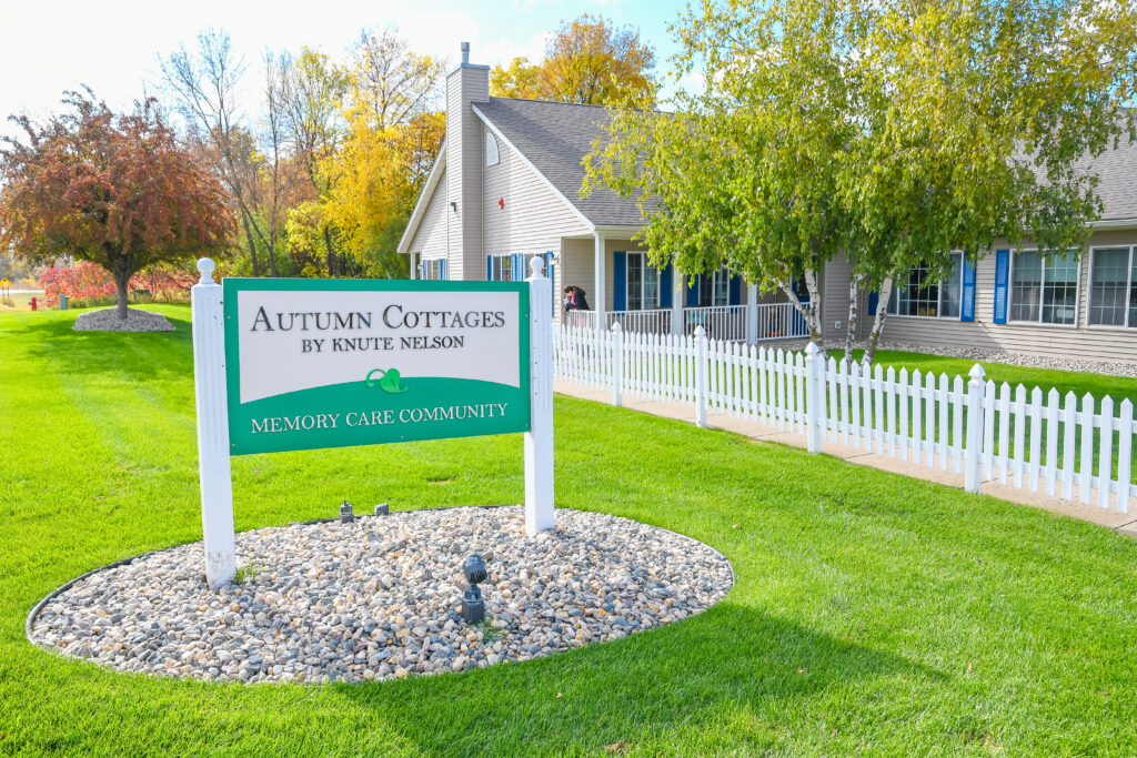 Autumn Cottages Memory Care sign