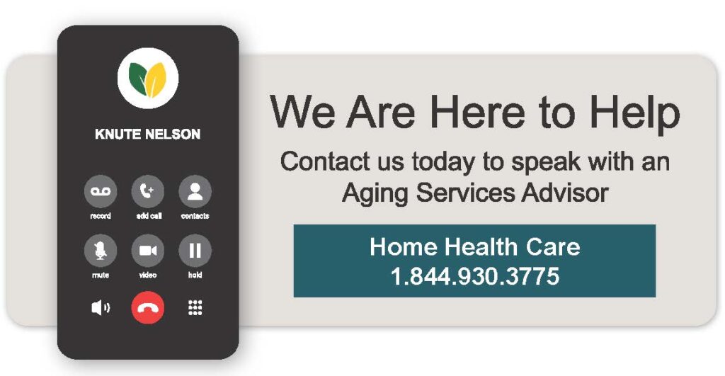 Home health care phone graphic