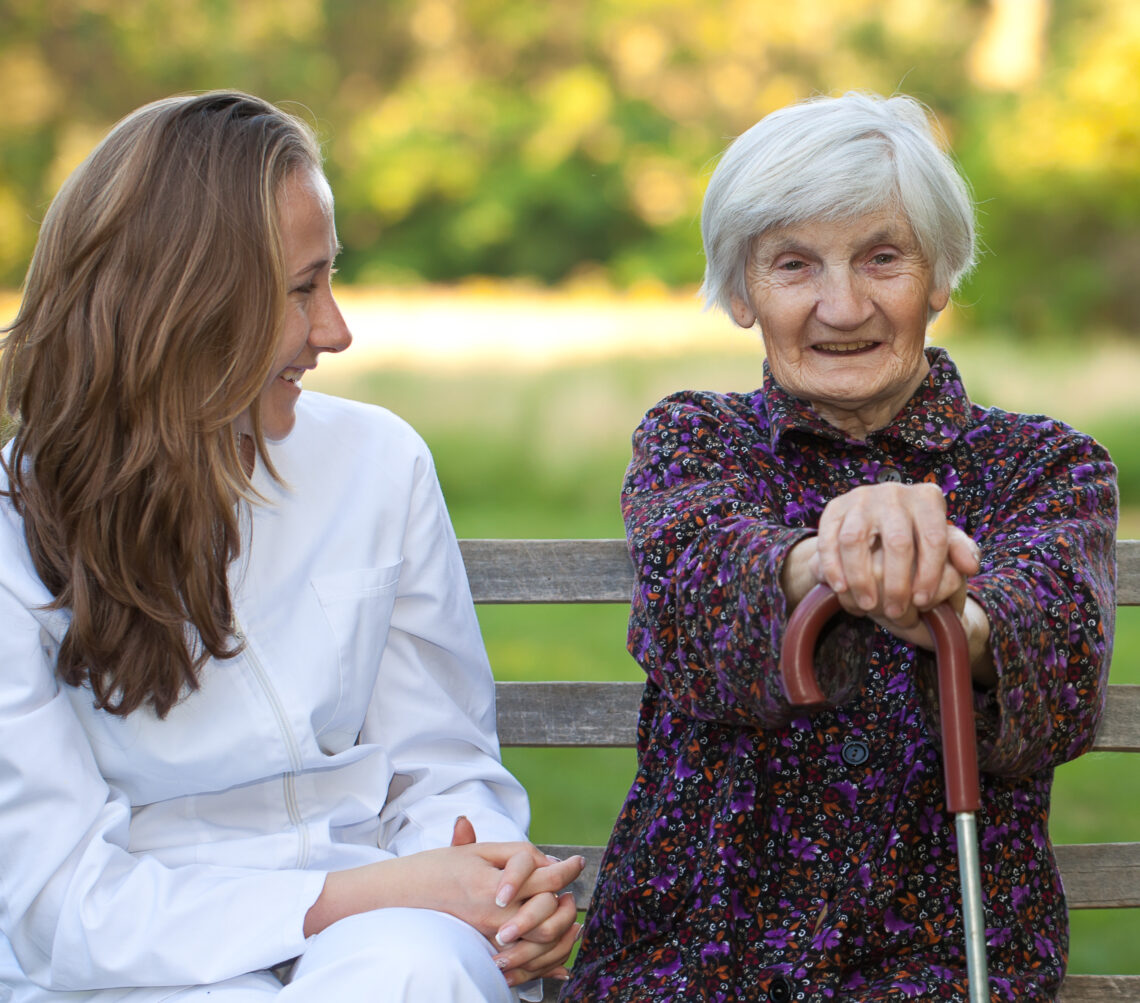 A loved one communicating with a dementia or memory loss patient